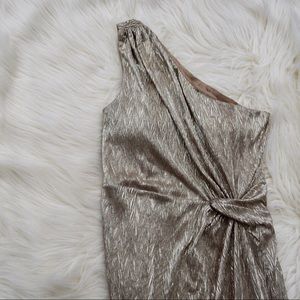 Gold toned formal dress